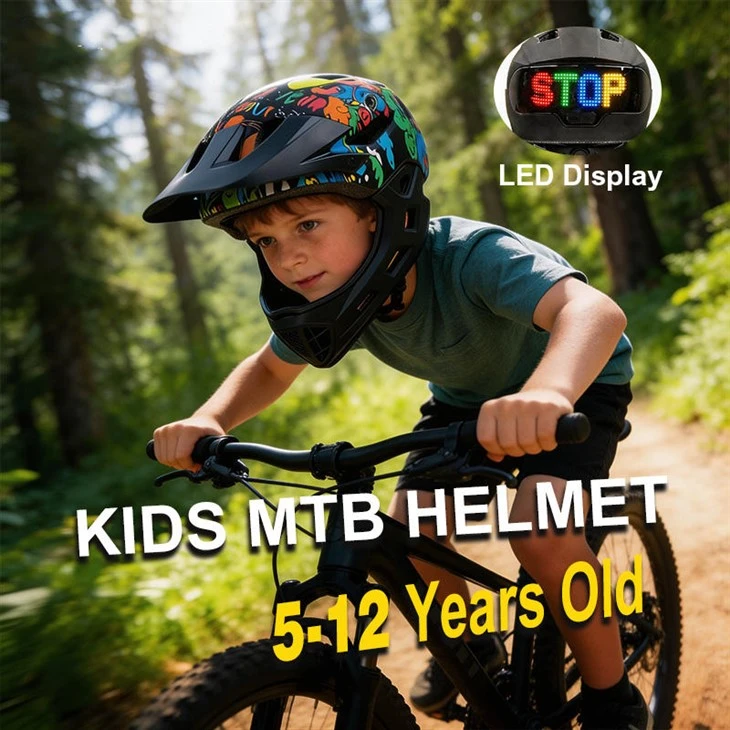 Dětská MTB přilba s LED displejem
